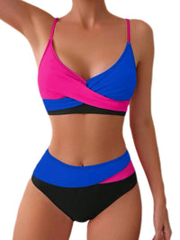 Color-Block Bikini Set For Women