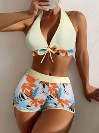 Trendy High-Waist Bikini Set For Women