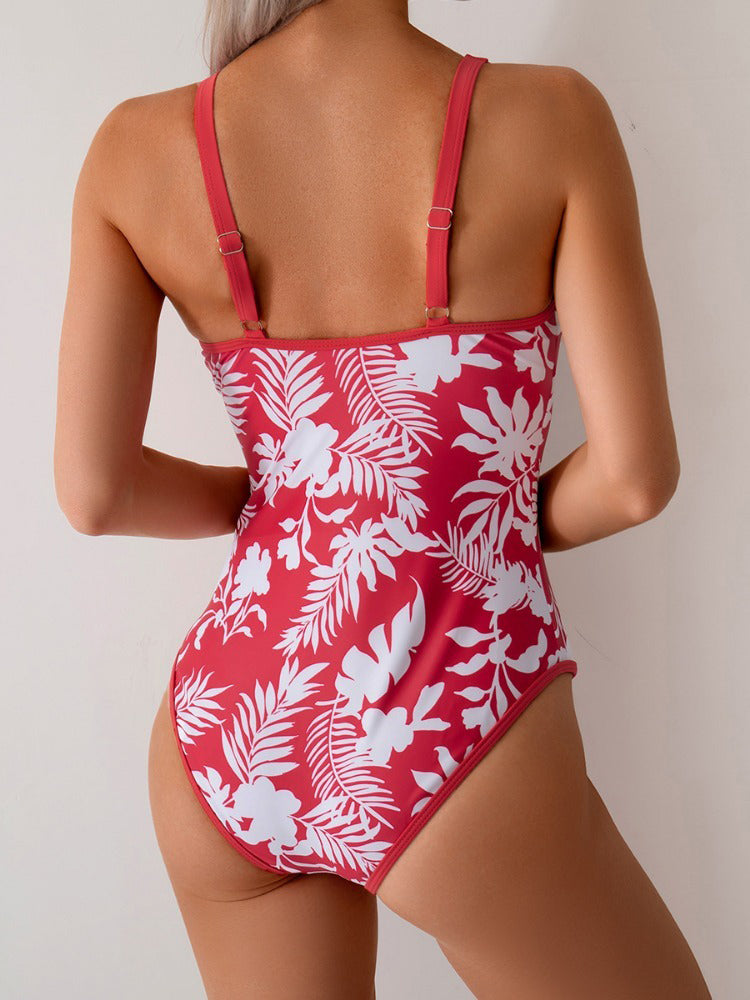 One-Piece Swimsuit For Women Gourd Island Sexy Sports Bikini