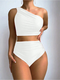 Stylish One-Shoulder Bikini Set For Women